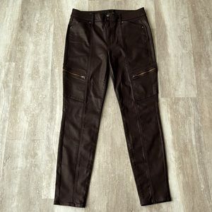 White House Black Market High-Rise Skinny Shiny Pants